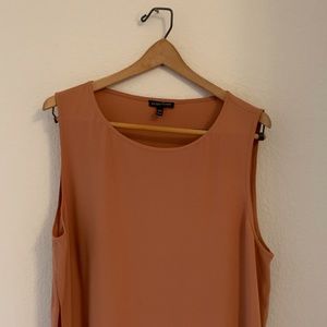 100% silk, terra cotta Eileen Fisher tank
